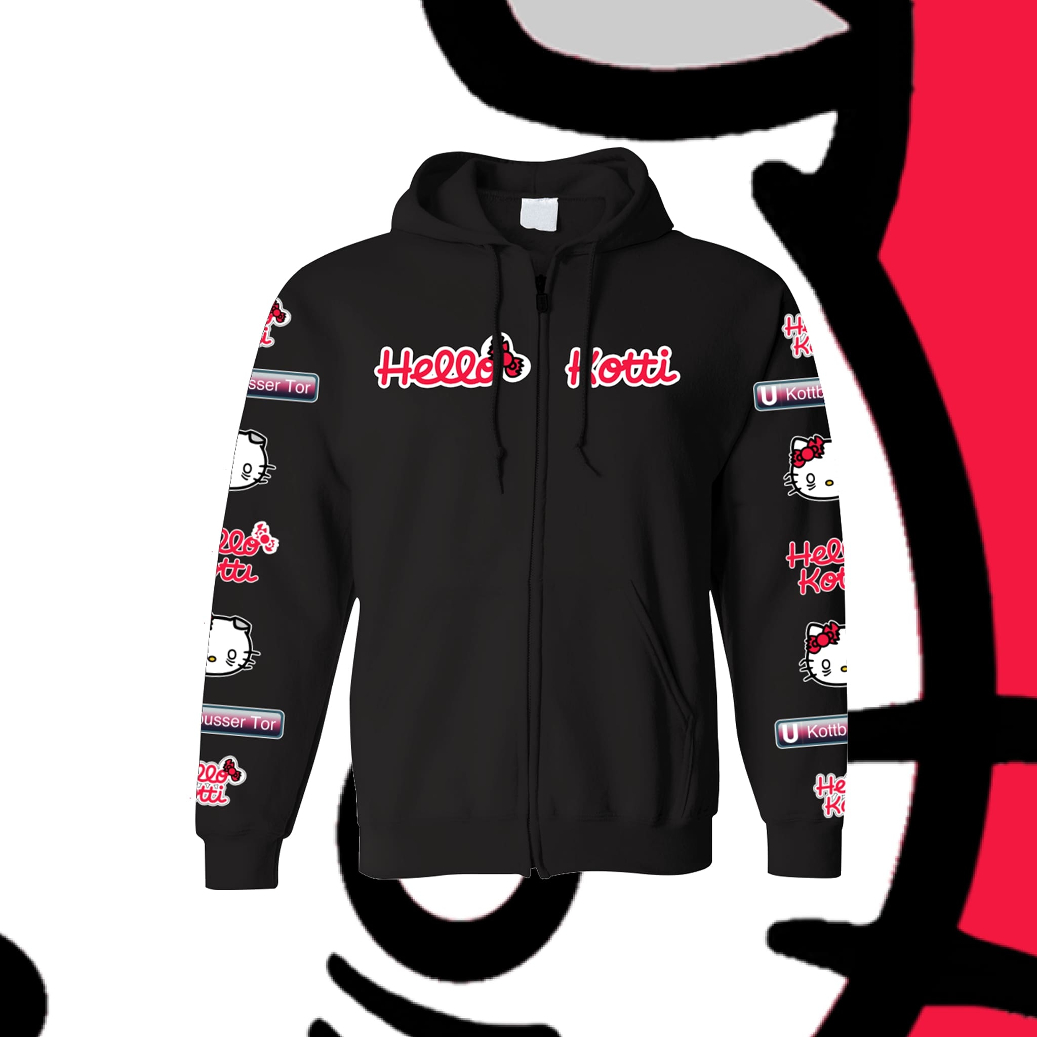 Bild von HELLO KOTTI - ZIPPER [schwarz]